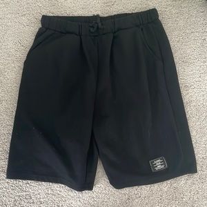 BOYS BLACK CLOTH SHORTS (Shein) BOYS 11-12